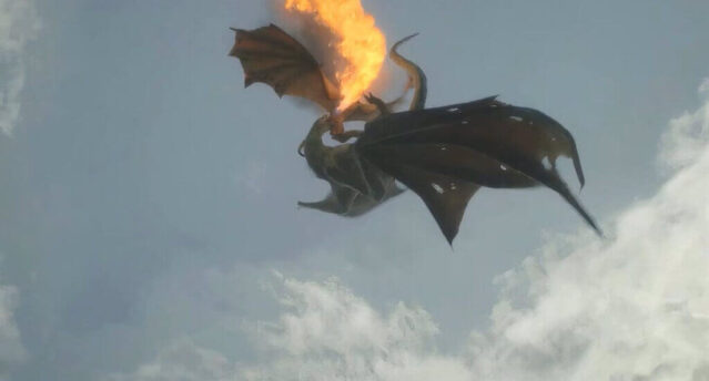 fuegosol luchando contra meleys y vhagar