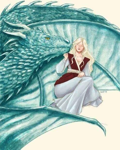 rhaena targaryen y sueñafuego