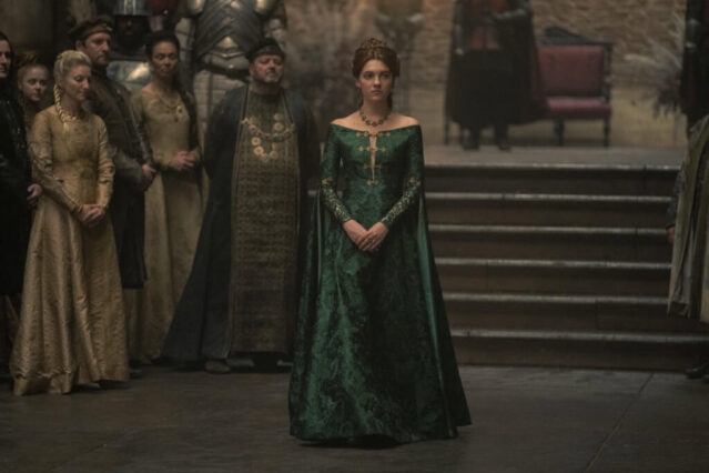 alicent y su vestido verde