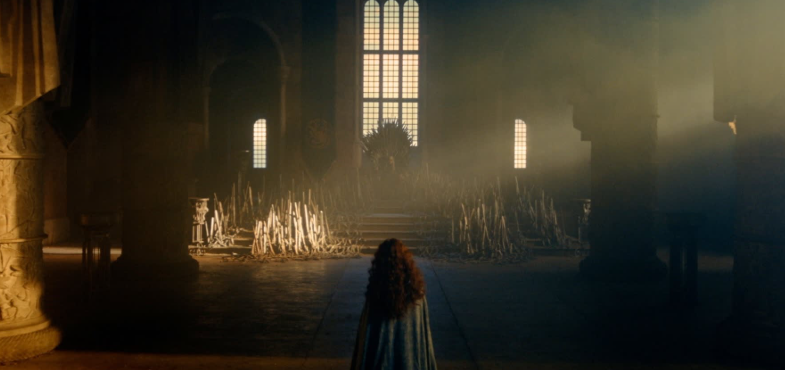 Alicent llegando al trono de hierro